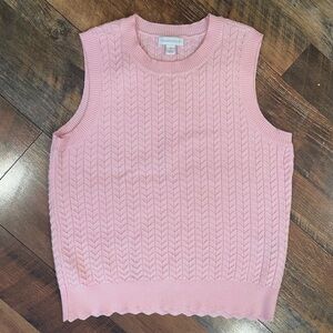 Charter Club Pink Sleeveless Vest